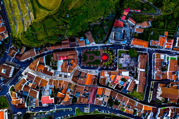 Obraz premium Die Azoren aus der Luft - Sao Miguel: Landschaften, Küsten, Meer und Felsen