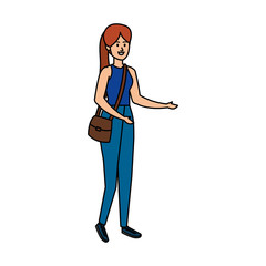 beautiful young woman character