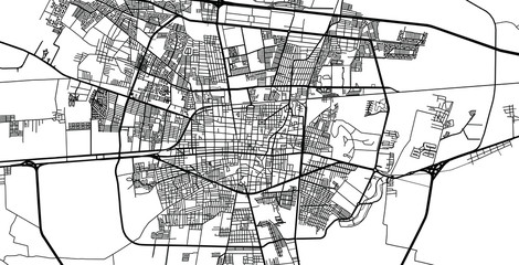 Fototapeta na wymiar Urban vector city map of Celaya, Mexico