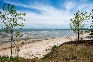 Fototapeta na wymiar rocky beach in Hiiumaa island Estonia