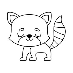 cute cat animal isolated icon