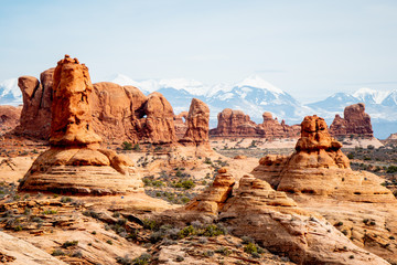 Fototapeta na wymiar Amazing Scenery at Arches National Park in Utah - travel photography