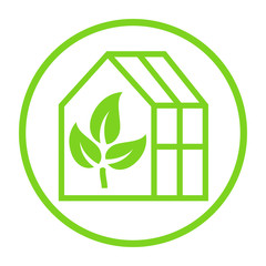 Greenhouse symbol icon
