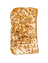 detail of food in white background