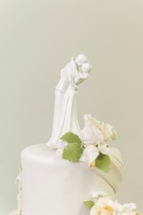 Fototapeta na wymiar wedding cake figures