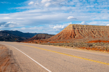 Scenic route through Snow Canyon in Utah - travel photography