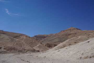 Fototapeta na wymiar Luxor, Egypt: The Valley of the Kings, the New Kingdom burial place on the West Bank of the Nile River.
