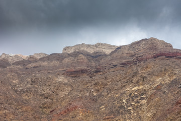 Colorful cliff of caldera in the island of Santorini