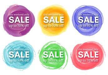 Set of Six Sale this weekend only up to 70 off