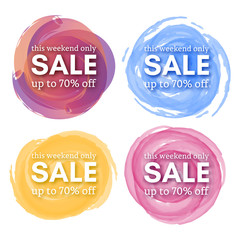 Set of Four Sale this weekend only up to 70 off