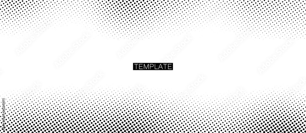 Poster dotted illustration. monochrome printing raster. abstract vector halftone background. vector illustr