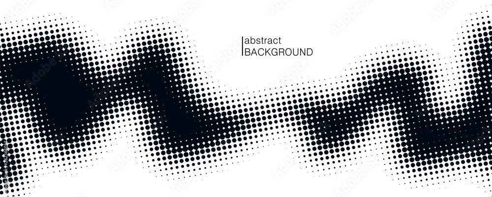 Poster monochrome printing raster. dotted illustration. abstract vector halftone background. vector illustr