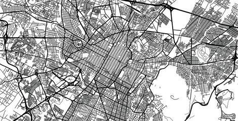 Fototapeta na wymiar Urban vector city map of Puebla, Mexico