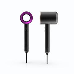 3d rendering of Pink hair dryer isolated on isolated background