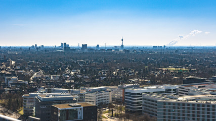 düsseldorf, skyline, rheinturm