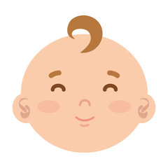 little male baby head character