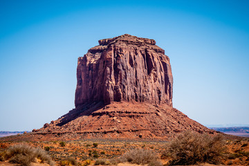 Famous Monument Valley in the desert of Utah - travel photography