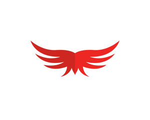 wing logo template vector icon illustration design