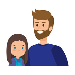 father with daughter characters