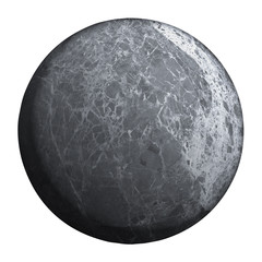 gray planet isolated and add clipping path.