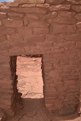 Flagstaff, AZ., U.S.A. June 5, 2018. Wukoki pueblo ruins are part of the greater Wupatki National Monument. Built circa 1100 to 1250 A.D. by the Sinagua.  