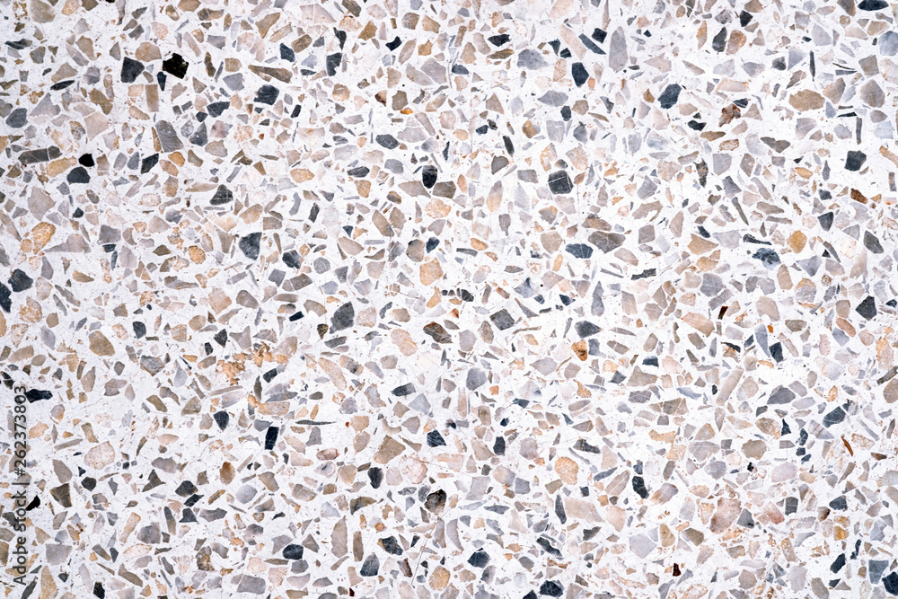 Poster Terrazzo polished stone floor and wall pattern and colour surface marble and granite stone, material for decoration background texture.