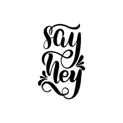 lettering say hey