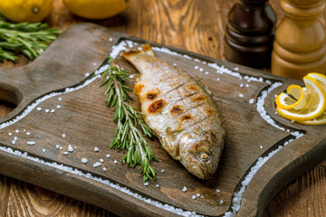 trout fillet roasted