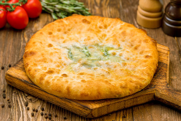 Ossetian pie with spinach