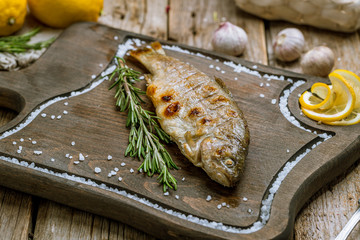 trout fillet roasted