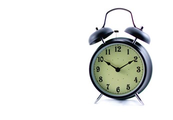 alarm clock isolated on white background