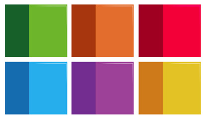 Set of colourful template