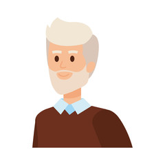 cute grandfather avatar character