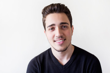Fototapeta premium Young portrait man looking at camera