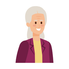 cute grandmother avatar character