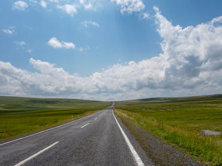 Mountains Asphalt Road