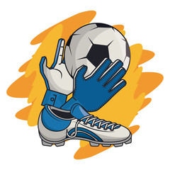 Obraz premium Soccer sport game