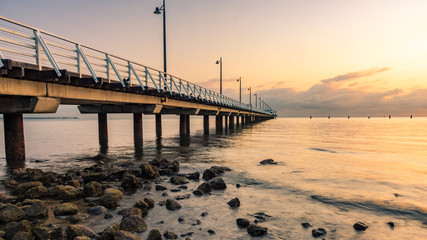 Fototapeta na wymiar Pier at Sunrise 
