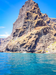 Fototapeta na wymiar Landscape of Los Gigantes Cliffs, Tenerife, Canary islands, Spain