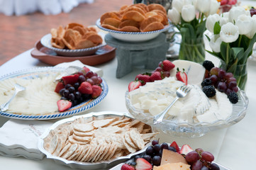 Cheese and Fruit Display