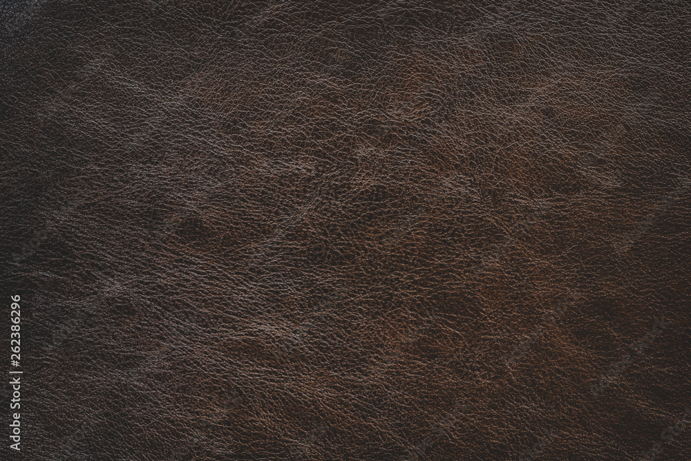 Aufkleber simple brown leather texture background with gradient light used as luxury classic backdrop
