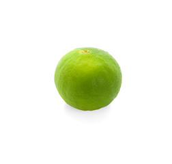 Fresh lime isolated on white background