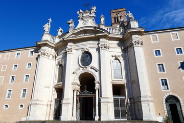 Fototapeta na wymiar basilica di santa croce in gerusalemme,roma,italia.