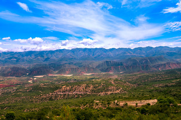 altiplano, valle, nubes