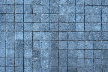 sidewalk tiles close-up, top view