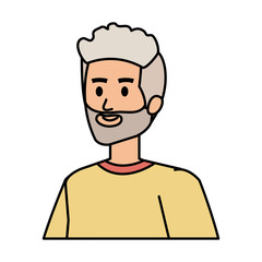 cute grandfather avatar character