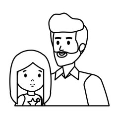 father with daughter characters