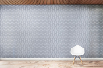 White chair in a room