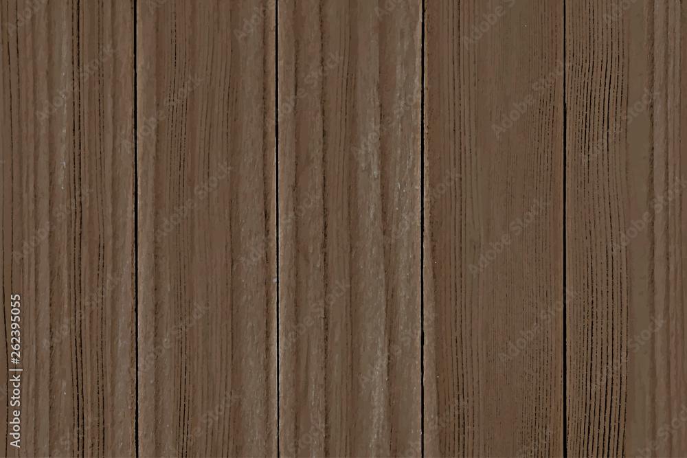 Wall mural Brown wooden floor