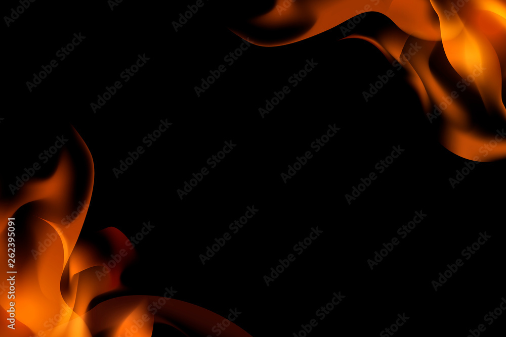 Canvas Prints burning flame background